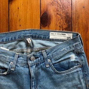 Rag and Bone Distressed Boyfriend Jeans